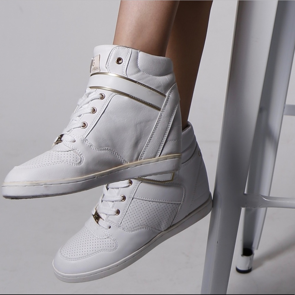 G by guess hightop wedges shoes